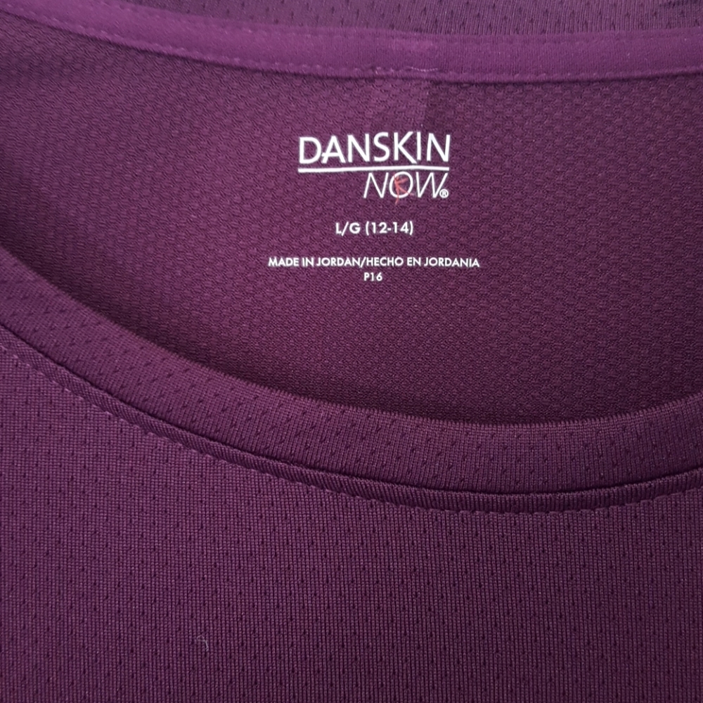 Danskin Purple Long Sleeved Performance Tee - Picture 3 of 6